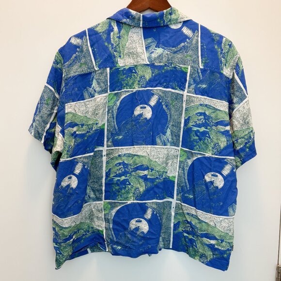 Obey Atoll Blue Multi Shirt - Picture 3 of 6